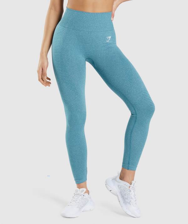 Damske Legíny Gymshark Vital Seamless 2.0 Tyrkysové | ZV5721469
